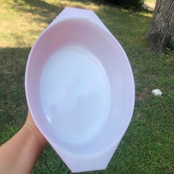 Pyrex Golden Poinsettias With LID 2.5 Qt Oval Casserole 045 Christmas Promo RARE - Picture 5 of 12